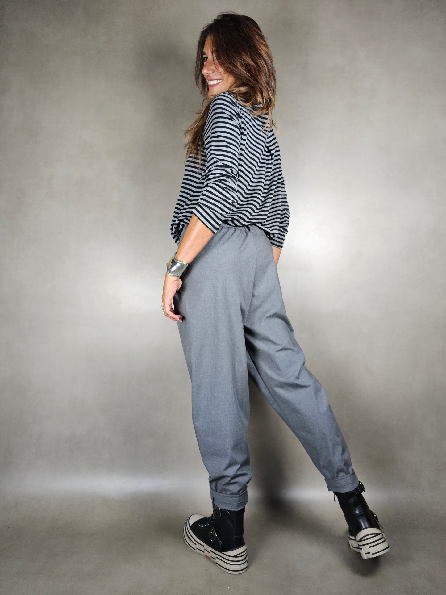 fresh wool overlap trousers 64pl33vi3ea