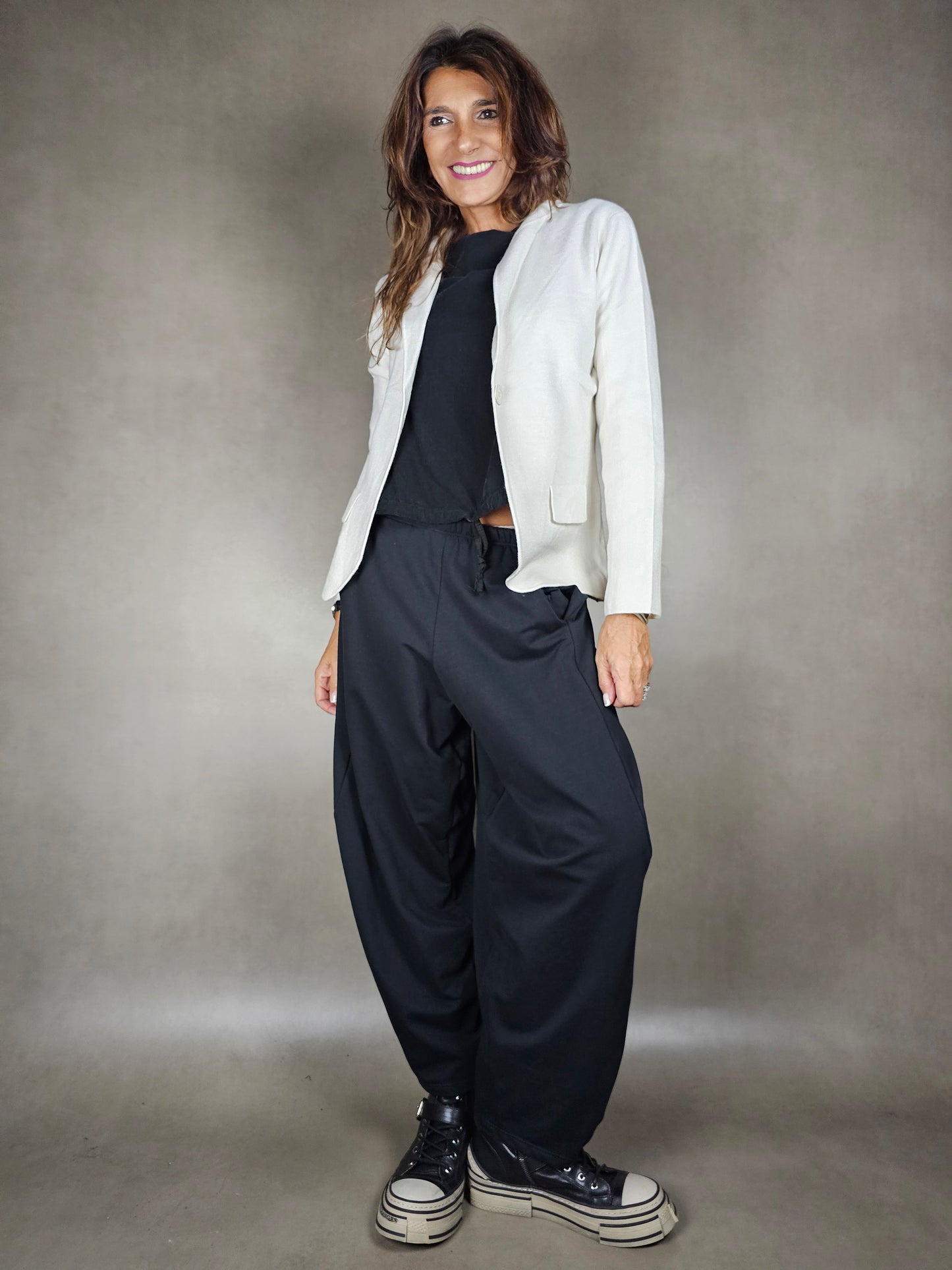 sweatshirt trousers with back stitching 100co