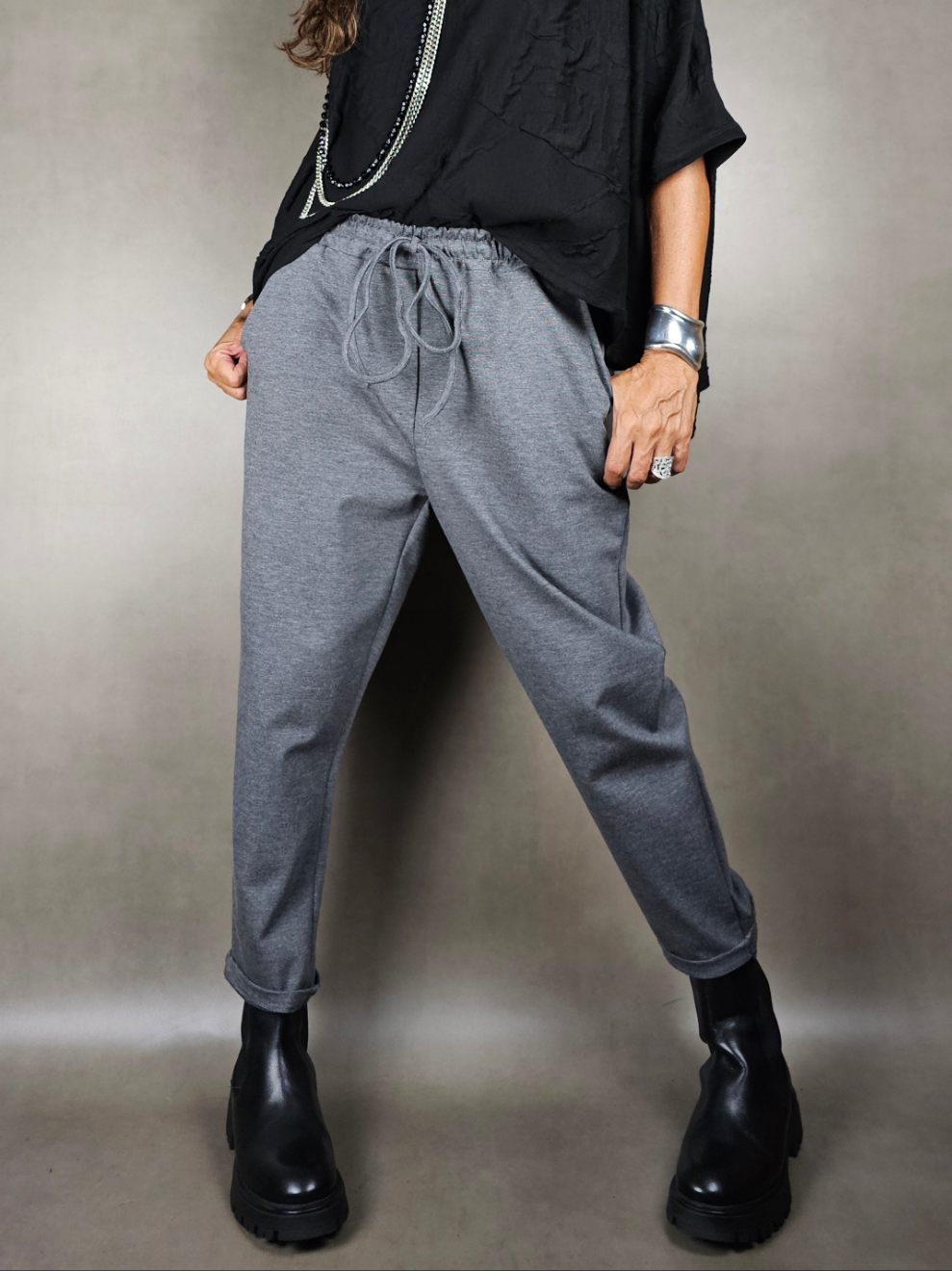 trousers with soft drawstring 65vi30pl5ea