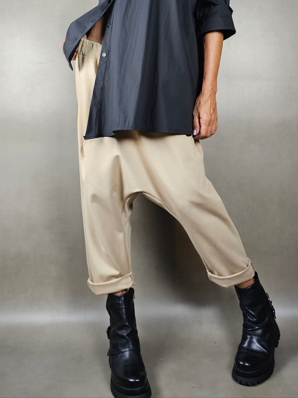 low-cut drawstring trousers 60vi35pl5ea