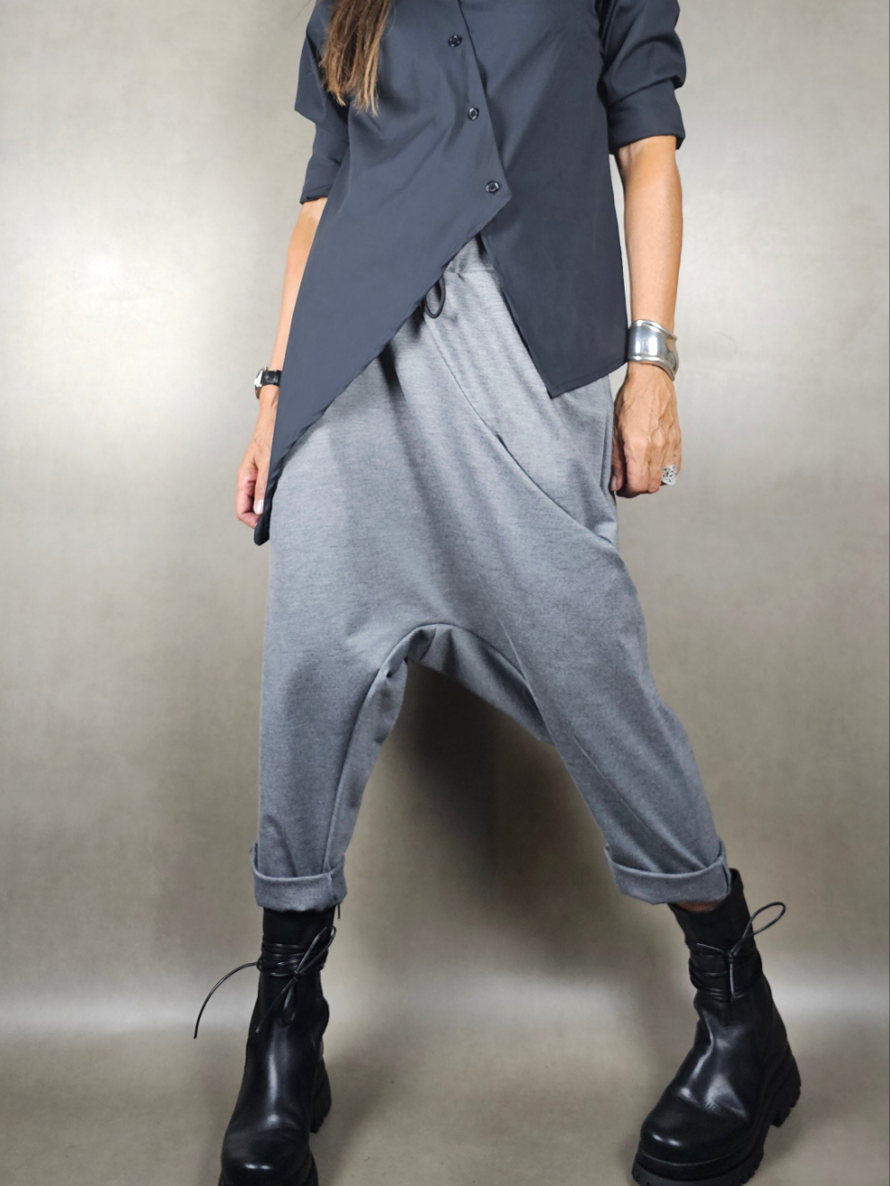 low-cut drawstring trousers 60vi35pl5ea