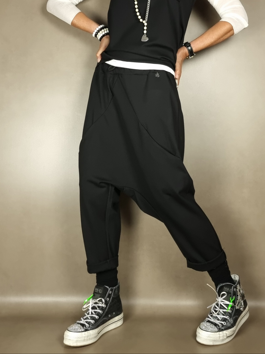 low-cut trousers with drawstring 65pl35vi5ea